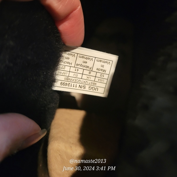 Ugg Classic Mini Spill Seam Boots in Black Suede Fur Designer Luxury #791 - Picture 8 of 17